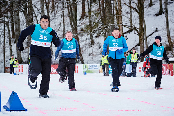 Staffelwettbewerb im Schneeschuhlauf. Foto: SOD/Tom Gonsior
