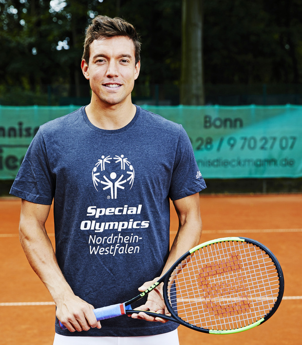 French Open-Sieger Andreas Mies ist seit September 2019 neuer Tennis-Botschafter von Special Olympics NRW. Foto: SONRW
