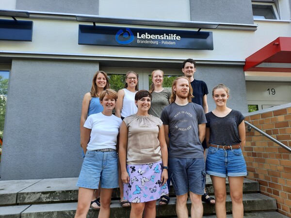 Das Projektteam von LIVE bei der Teilhabe-Beratenden-Schulung in Potsdam, Foto: SOD