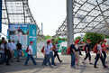 Die Große und die Kleine Olympiahalle finden die Aufmerksamkeit der Teilnehmer. Foto: ADAC/Tom Gonsior