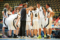 Basketball-Finale Herren: Team Stuttgart und Coach Marlon Pfingst. Foto: ADAC/Tom Gonsior