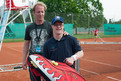 Gemeinsam zum Erfolg! Athlet Dirk Sattler kommt mit Coach Dirk Sattler vom Court. Foto: ADAC/Julia Krüger
