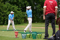 Alexander Kurth (links) und Andreas Wunn bei den Golfwettbewerben in Olching. Foto: ADAC/Tom Gonsior