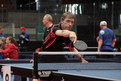 Hans-Walter Glomm konzentriert und routiniert bei den Tischtenniswettbewerben. Foto: SOD/Florian Conrads