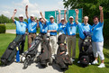 Das Golf-Team „Gemeinnützige Westeifel-Werke Gerolstein“ mit Trainer Jürgen Reiser. Foto: ADAC/Tom Gonsior