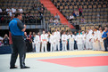 Judo-Vizeweltmeister Andi Tölzer spricht vor den Athleten und gibt Tipps. Foto: ADAC/Julia Krüger