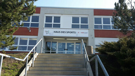 Eingang Haus des Sports