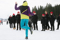 Schüler der Ski Akademie Schladming zeigen den Delegationen das Schuhplatteln. (Foto: SOD/Jörg Brüggemann OSTKREUZ)