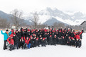 Die Deutsche Delegation vor traumhafter Alpenkulisse. (Foto: SOD/Luca Siermann)