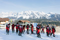 Die Ski Alpin-Wettbewerbe finden vor traumhafter Alpenkulisse statt. (Foto: SOD/Jörg Brüggemann OSTKREUZ)
