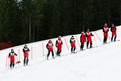 Das Ski Alpin-Team wartet an der Strecke. (Foto: SOD/Jörg Brüggemann OSTKREUZ)