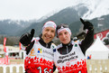 Für Oliver Raabe und Melanie Göpfert war das Finale über 10 km Freestyle sehr erfolgreich. Melanie Göpfert gewann die Goldmedaille, Oliver Raabe belegt den 5. Platz. (Foto: SOD/Jörg Brüggemann OSTKREUZ)