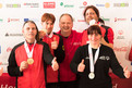 Das Gold-Team: Hans-Jürgen Glenz, Oliver Dengler, Trainer Michael Taubmann, Patrick Czerney und Katrin Stadler. (Foto: SOD/Luca Siermann)