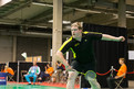 David Bußmann trat im Herren Einzel bei den Badmintonwettbewerben an. (Foto: Luca Siermann)
