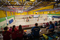 Die Halle beim Badminton ist gut besucht und die Athleten feuern sich jederzeit gegenseitig an. (Foto: SOD/Jo Henker)