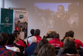 Pressekonferenz am 12.02.2014 - Zur Einstimmung auf die Pressekonferenz wurde der Imagefilm von Special Olympics Deutschland gezeigt. Foto: SOD/Andreas Endermann