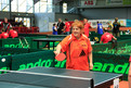 SO-Athletin Ann-Kathrin Irschick von der Johannes-Diakonie Mosbach konzentriert sich auf den kommenden Ball. (Foto: SOD/Andreas Bister)