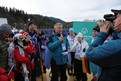 Großer Auftritt: Stadionsprecher Wolfi Hostmann stellt die Special Olympics Athleten vor. (Foto: SOD/Karl Wagner)