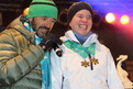 Christian Neureuther neben Goldmedaillengewinnerin im Ski Alpin Johanna Heins. (Foto: SOD/Karl Wagner)