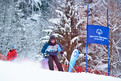Michael Galda wirbelt bei seinem Tempo den Schnee hinter sich auf. (Foto: ADAC/Tom Gonsior)