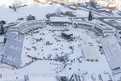 Von der Großen Olympiaschanze hat man den besten Blick auf Olympic Town, das sich im Olympia-Skistadion befindet. (Foto: SOD/Stefan Holtzem)