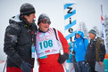 Freude im Ziel nach dem 3km Lauf bei Jürgen Bonner (Österreich) und Helfer Matthias Simmet. (Foto: ADAC/Tom Gonsior)