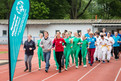 Einlauf der Athleten bei der Pressekonferenz im Erika-Fisch-Stadion im Sportpark Hannover. (Foto: SOD/Christian Burkert)