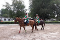 Sandra Junginger (rechts) von der Lebenshilfe Heidenheim trat mit ihrer Unified Partnerin Karin Münch (Albuch Horse Club) im Unified Kostüm Level C Wettbewerb an. (Foto: SOD)