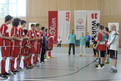 Gegenüberstellung nach dem Spiel: der Wernigeroder SV Rot-Weiß (links) und das Team vom Integrativen SV Norderstedt. (Foto: SODStephanie Reiner)