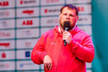 Athletensprecher Mark Solomeyer am Mikrofon. (Foto: SOD/Sascha Klahn)