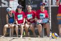 Beachvolleyball: Helfer v.l.n.r. Leonie Leibinger, Hanna Rönfeldt, Alina Knierim. (Foto: SOD/Florian Conrads)