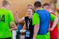 Handball: Trainerin Miriam Heyner, SV Werder Bremen, in einer Auszeit. (Foto: SOD/Sascha Klahn)