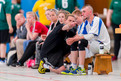 Abstimmung zwischen Trainer und Team bei den Handball-Wettbewerben der Special Olympics Kiel 2018. (Foto: SOD/Sascha Klahn)