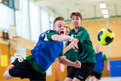 Handball: Marc Jonientz, Schule des Lebens Helen Keller, Kemeth Petersen, TSV Munkbrarup (Foto: SOD/Sascha Klahn)