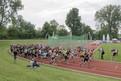 Start des 10.000 Meter Lauf im Sportforum der Universität Kiel. (Foto: SOD/Jörg Brüggemann OSTKREUZ)