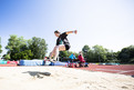 Leichtathletik: Maria Eyrich, St.-Nikolaus-Schule Marktheidenfeld, beim Weitsprung. (Foto: SOD/Stefan Holtzem)