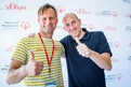 Athlet Stefan Weidner zusammen mit seinem großen Vorbild Thomas Lurz, zwölfmaliger Weltmeister und SOD Sportbotschafter. Foto: SOD/Sascha Klahn