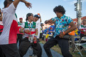 Zeit zu feiern: Mitglieder von Special Olympics Mexiko tanzen ausgelassen während der Abschlussfeier im Coliseum. (Foto: SOD/ Luca Siermann)