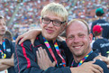 Schwimmer Benjamin Weese und Oliver Gehrke unter sich. (Foto: SOD/ Luca Siermann)