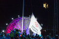 Die Special Olympics Fahne wird gehisst. (Foto: SOD/Luca Siermann)