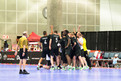 Einstimmung auf die zweite Halbzeit - das deutsche Handballteam. (Foto: SOD/Luca Siermann)