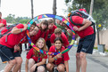 Das Team Rollerskating beim Gruppenfoto mit dem Circle of Inklusion. (Foto: SOD/Luca Siermann)