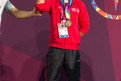 Danilo Pasnicki auf dem Siegertreppchen mit seiner Bronzemedaille. (Foto: SOD/Luca Siermann)