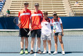 Das Unified Doppel Tennis mit Michael wittmann (li.) und Thomas wittmann und den Gegnern aus Venezuela. (Foto: SOD/Jörg Brüggemann (OSTKREUZ)