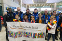 Das Floorhockey-Team mit Schülern der deutschen Schule Seoul. Foto: Luca Siermann