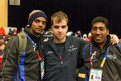 Rico Wedekind (Mitte) mit Athleten von SO Bharat. Foto: Luca Siermann