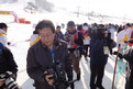 Medieninteresse beim Snowboard-Riesenslalom. Foto: SOD