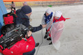 Interview mit den Schneeschuhläufern Agnes Wessalowski und Anton Grotz. Foto: SOD