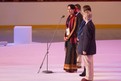 Auch die Friedensnobelpreisträgerin Aung San Suu Kyi aus Burma (Myanmar) war in das Zeremoniell einbezogen. Foto: Luca Siermann