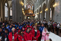 1.000 Besucher nahmen an der sonntäglichen Messe teil. Foto: Luca Siermann